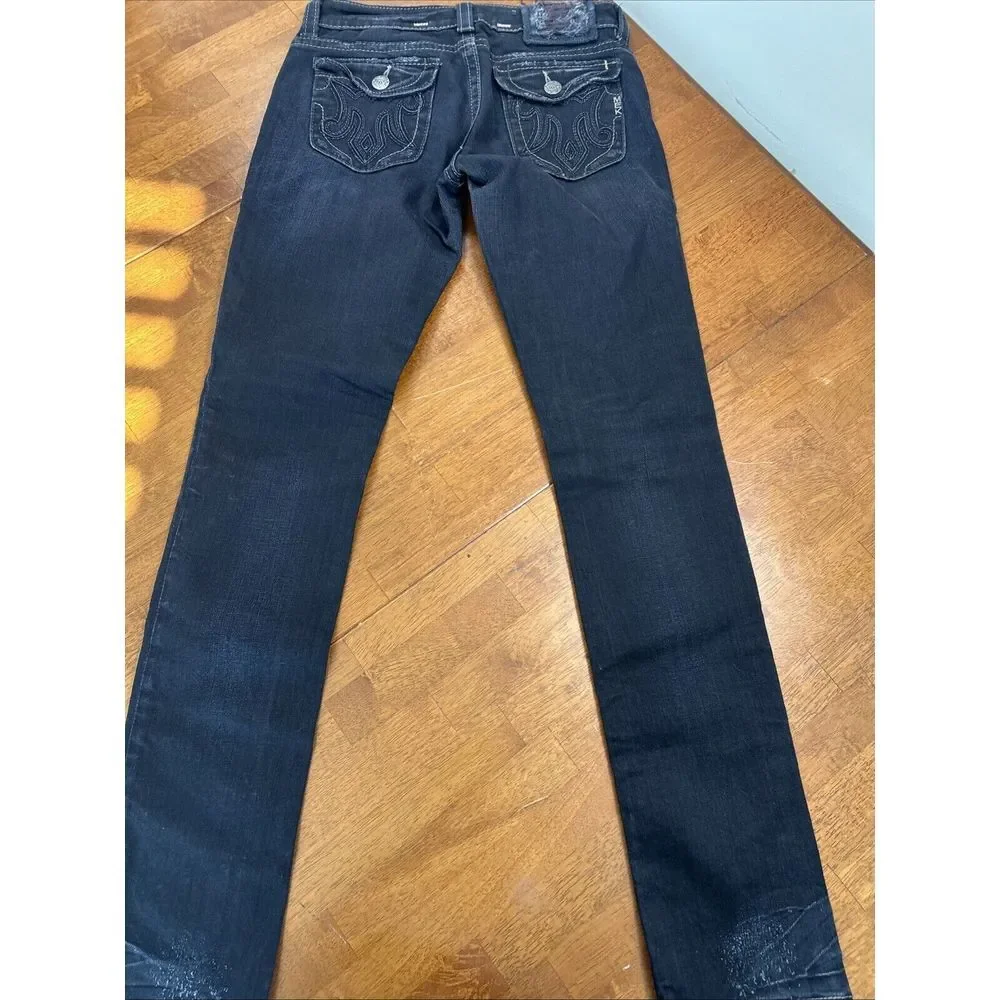 Mek Denim USA Jeans Men's Size 27/34 Geneva Cigarette Distressed